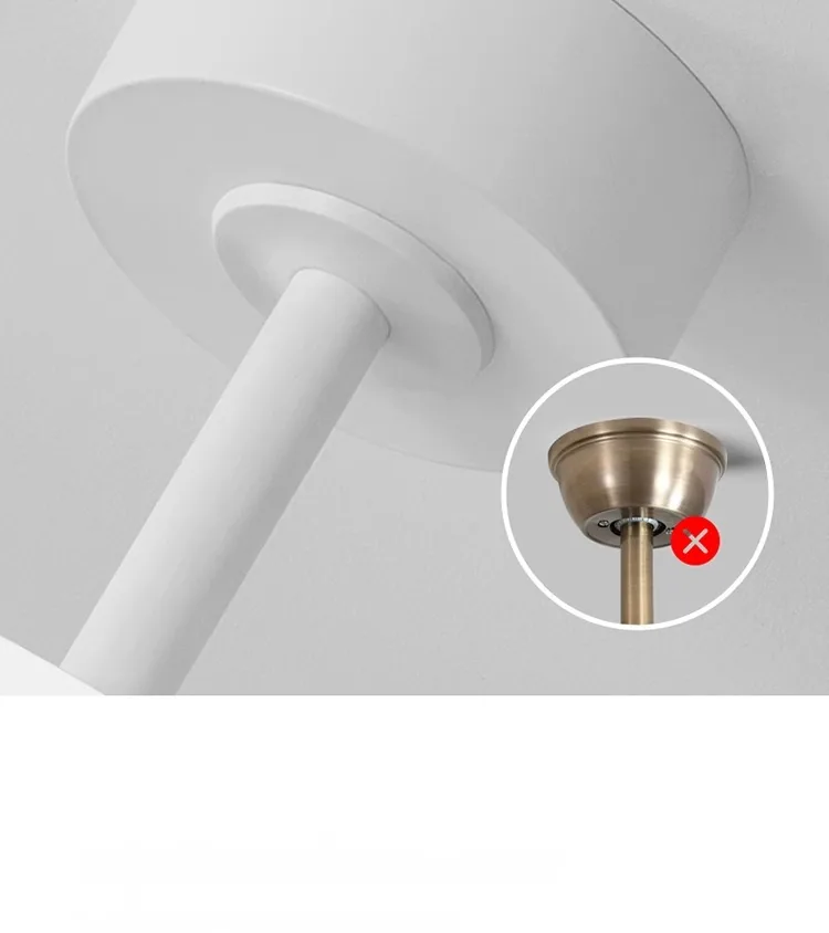 Nordic Ceiling Fan Light — Living Room & Dining Room (Model xyj) — view 12