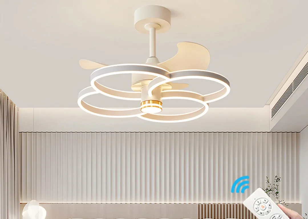 Nordic Ceiling Fan Light — Living Room & Dining Room (Model xyj) — view 4